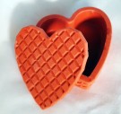 Hjerteformet krukke med lokk, silikonform thumbnail