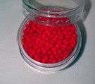 Røde glassperler 8/0, 15 gram thumbnail