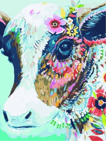 Paint by numbers: Cow