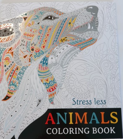 Stress Less Animals, fargeleggingsbok